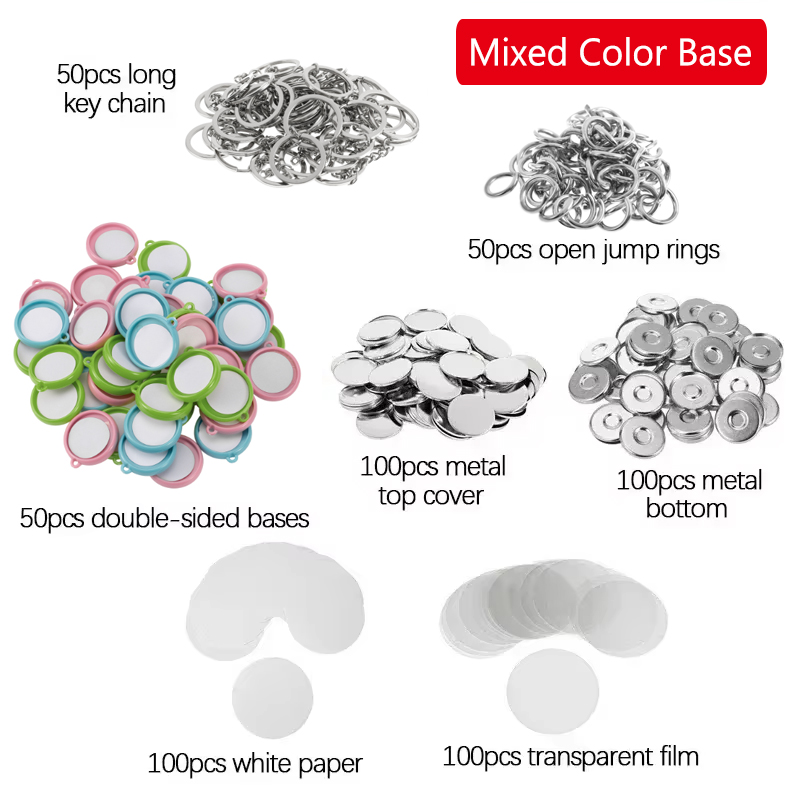 50Pcs/Set DIY Double-Side Key  - Button Badge Blank recensie en prijs