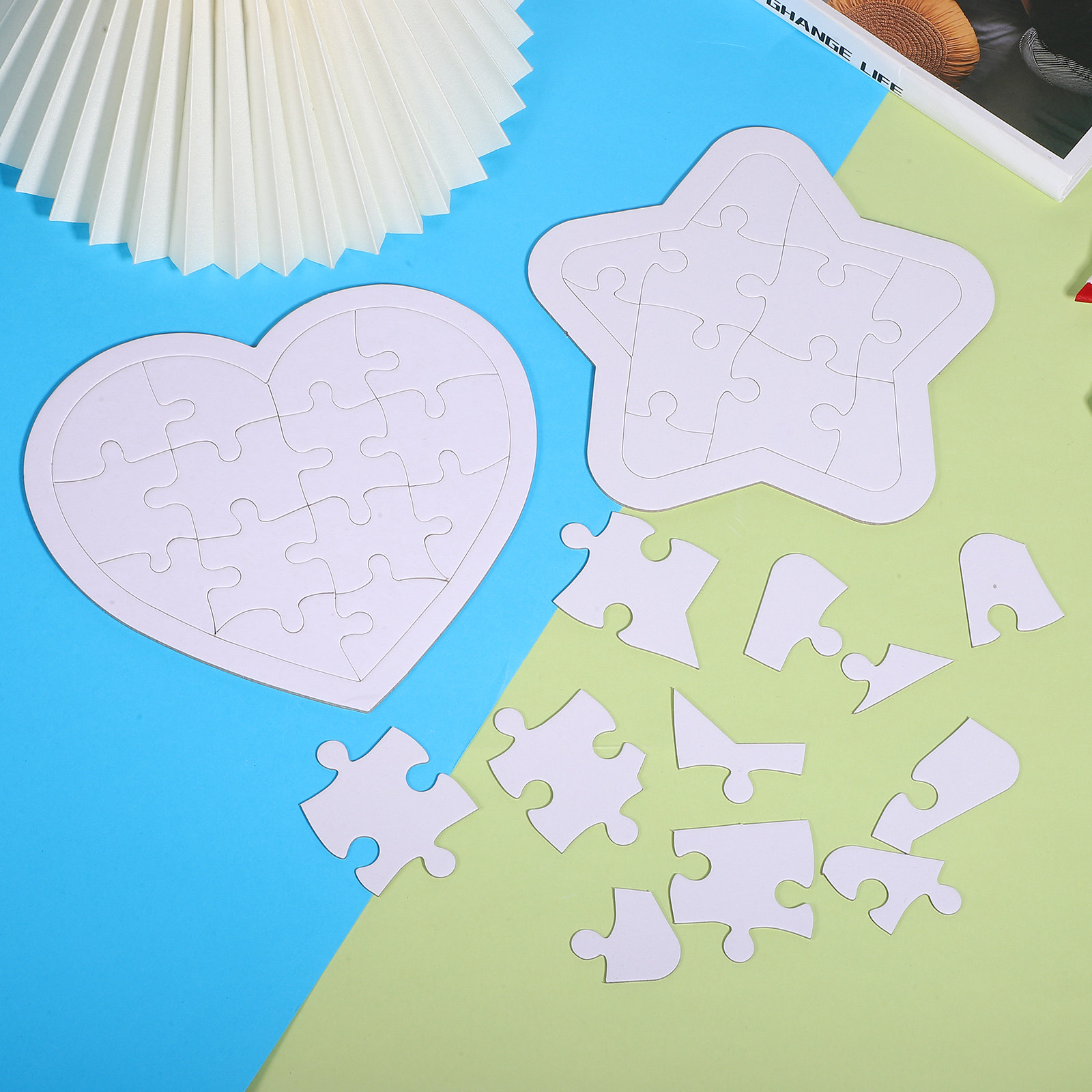4Sets White Puzzles Set for Ki - Puzzle Blank White recensie en prijs