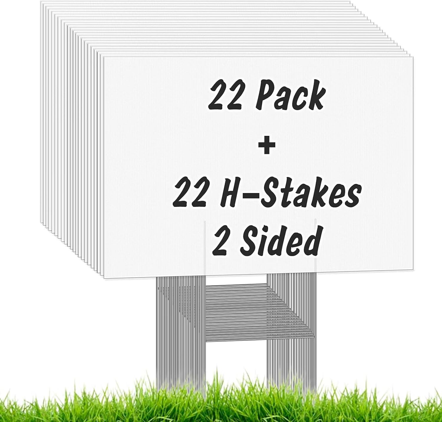 22Pcs Blank Yard Signs with St - Yard Sign Blank recensie en prijs