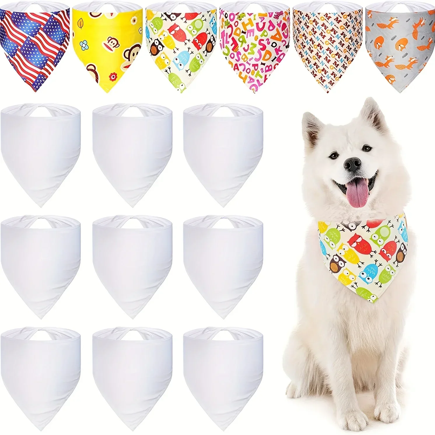 30pcs White Polyester Blank Do - Bandana Blank White recensie en prijs