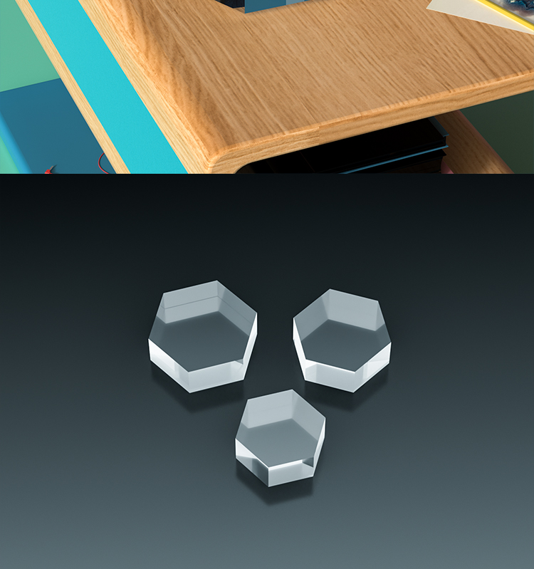 Clear Polished Hexagonal Acryl - Photo Acrylic Block recensie en prijs