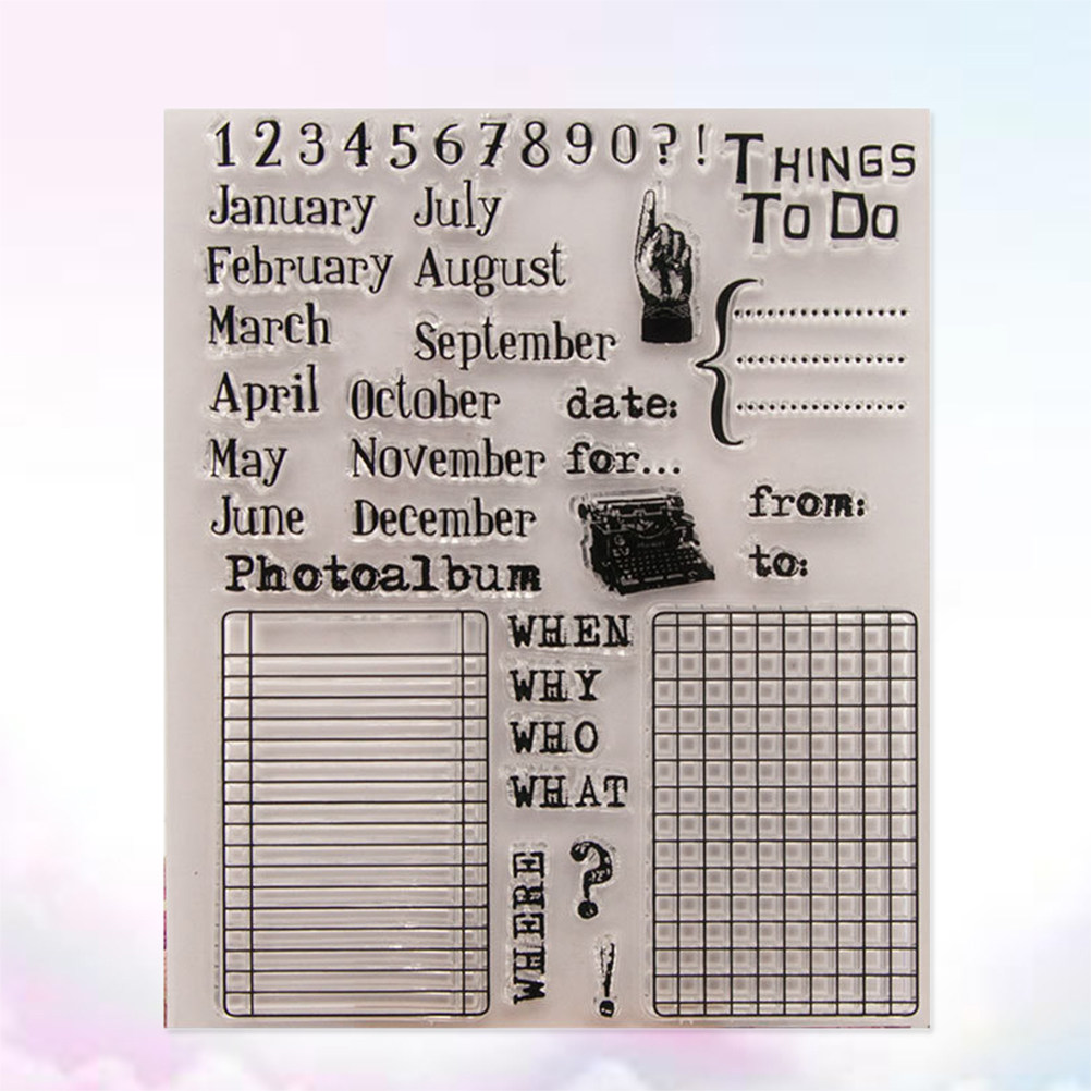Calendar Date Silicone Stamp C - Photo Acrylic Block recensie en prijs
