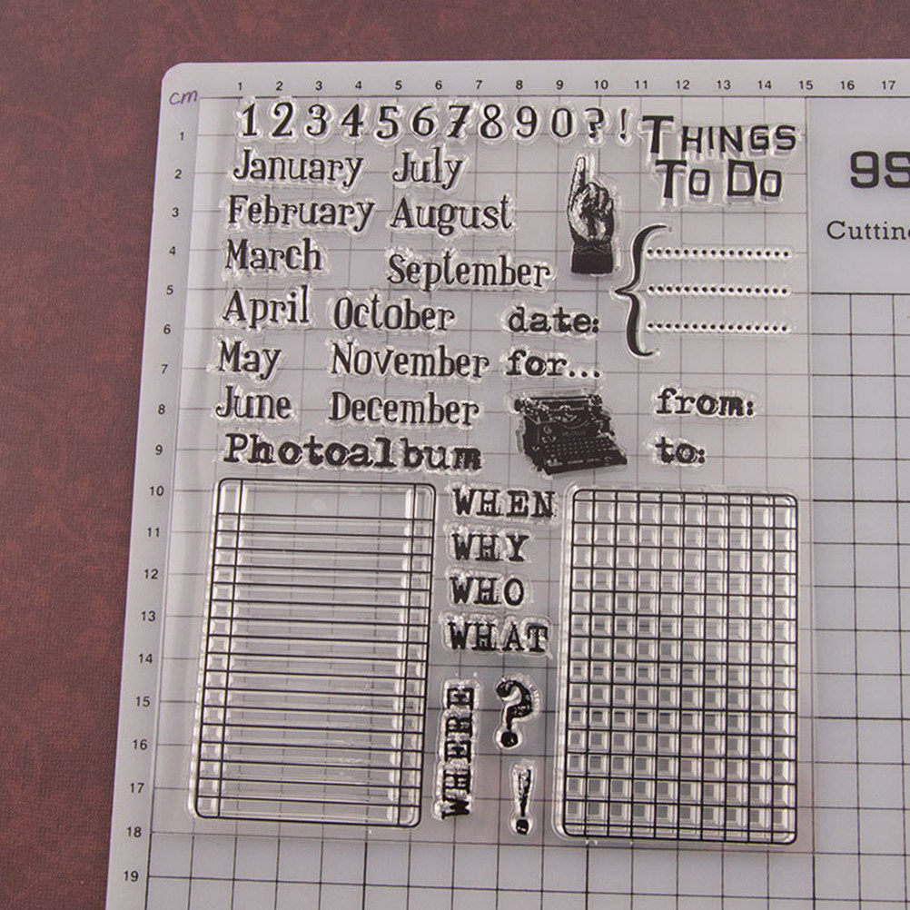 Calendar Date Silicone Stamp C - Photo Acrylic Block recensie en prijs