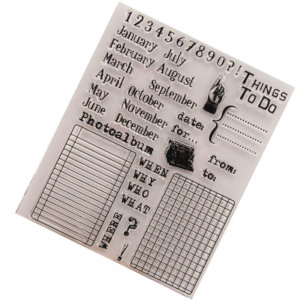Calendar Date Silicone Stamp C - Photo Acrylic Block recensie en prijs