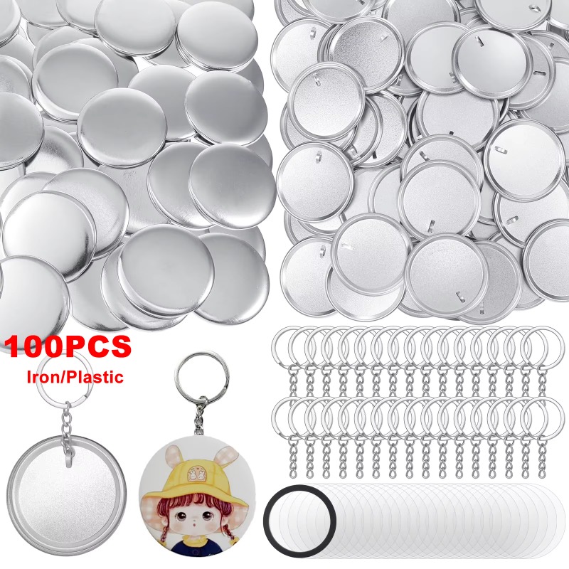 100 Sets 58 Mm/ 44 Mm Button M - Button Badge Blank recensie en prijs