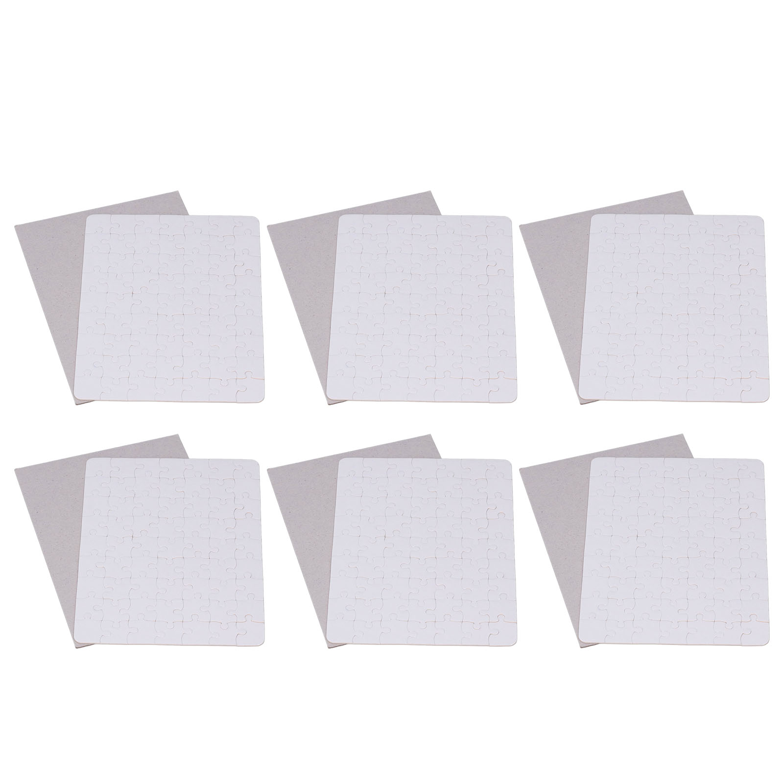 6 Set Blank Puzzles 13x18cm Wh - Puzzle Blank White recensie en prijs