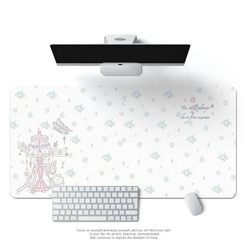 Cute Bunny Elegant Floral Leat - Mouse Pad Blank Sublimation recensie en prijs