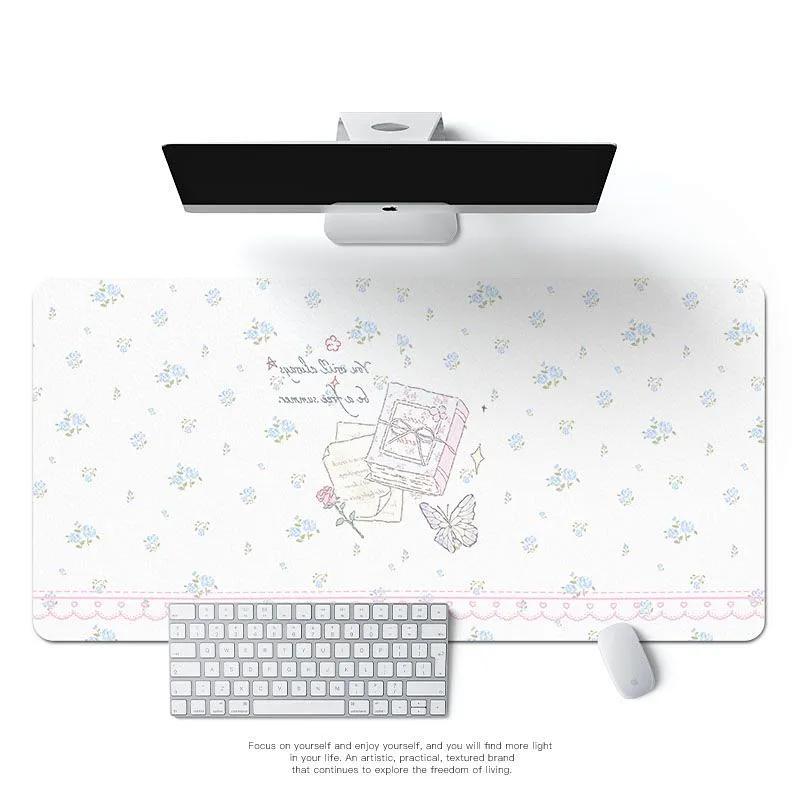 Cute Bunny Elegant Floral Leat - Mouse Pad Blank Sublimation recensie en prijs
