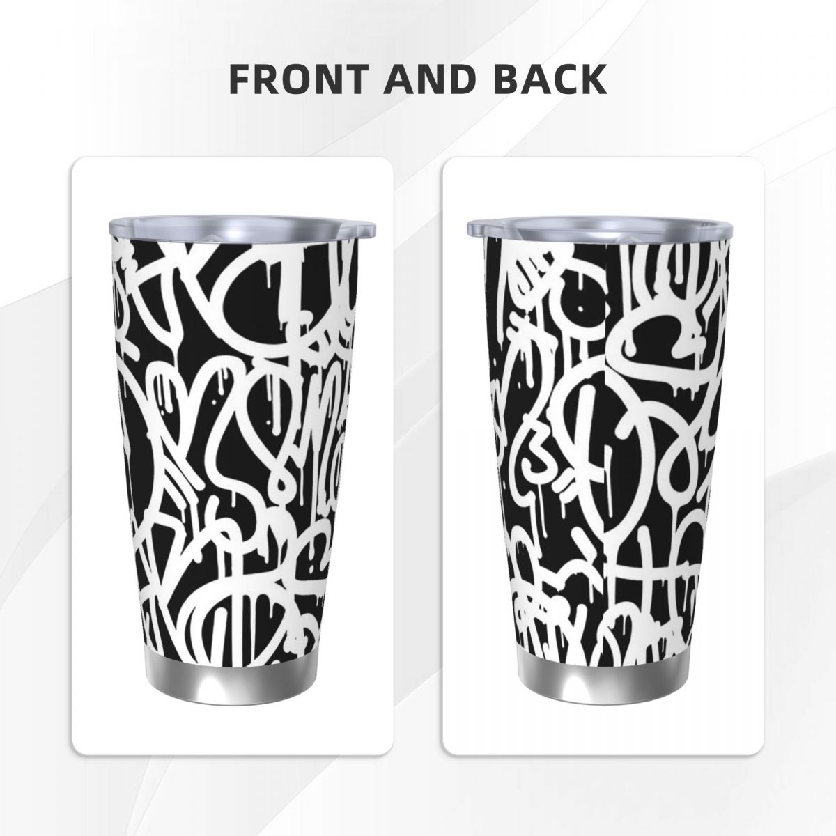 Black And White Graffiti Stain - Tumbler 20Oz White recensie en prijs