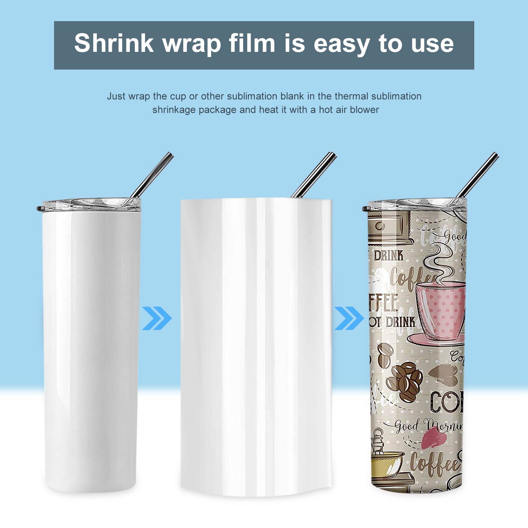 -FTGT 30Pcs Sublimation Shrink - Sublimation Mug White recensie en prijs