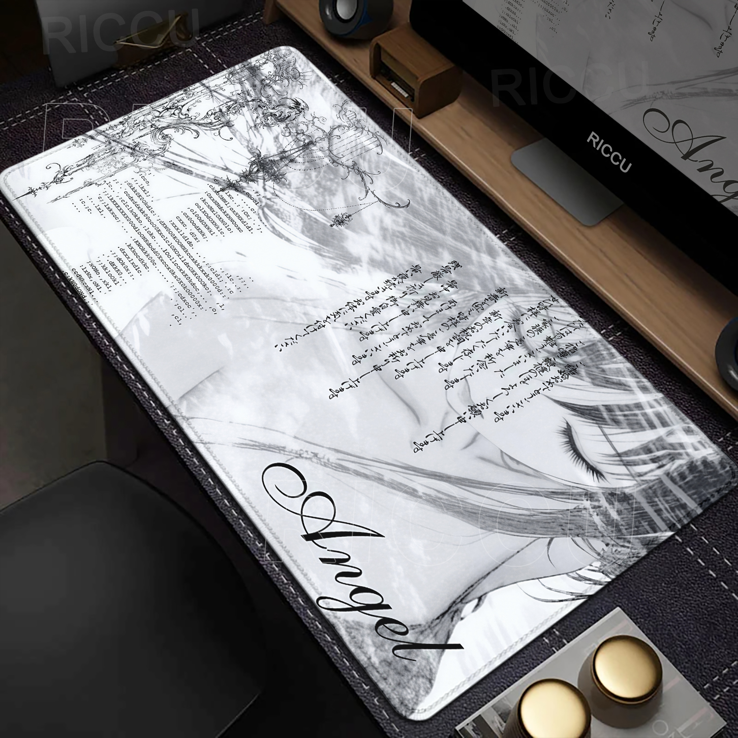 Anime Aesthetics Mousepad Blac - Mouse Pad Blank Sublimation recensie en prijs