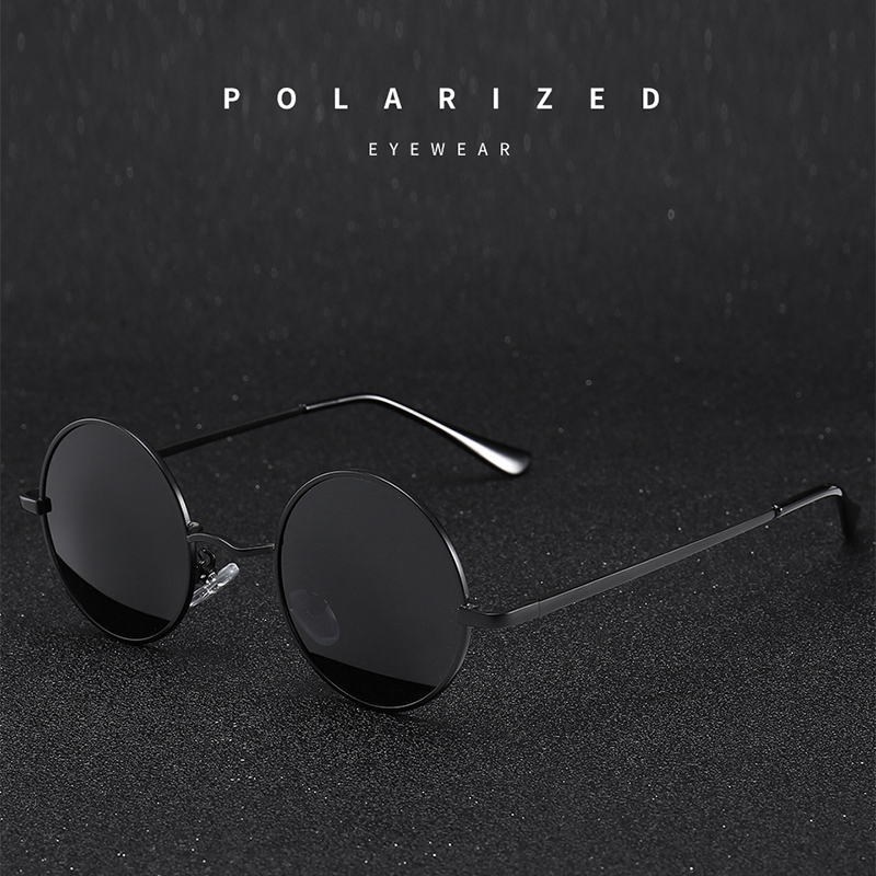 Retro Vintage Round Sunglasses - Metal Photo Panel recensie en prijs