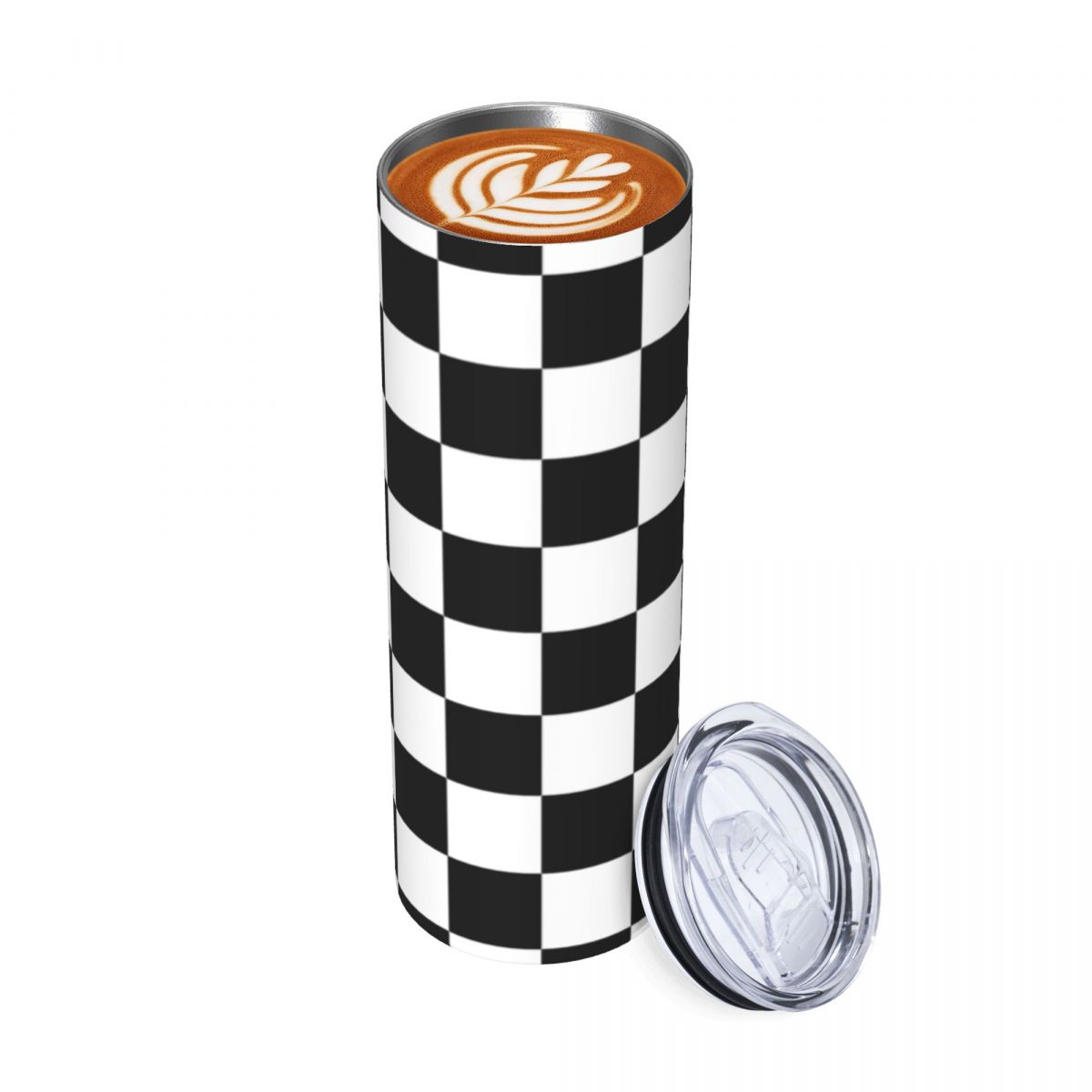Black And White Checkerboard S - Tumbler 20Oz White recensie en prijs