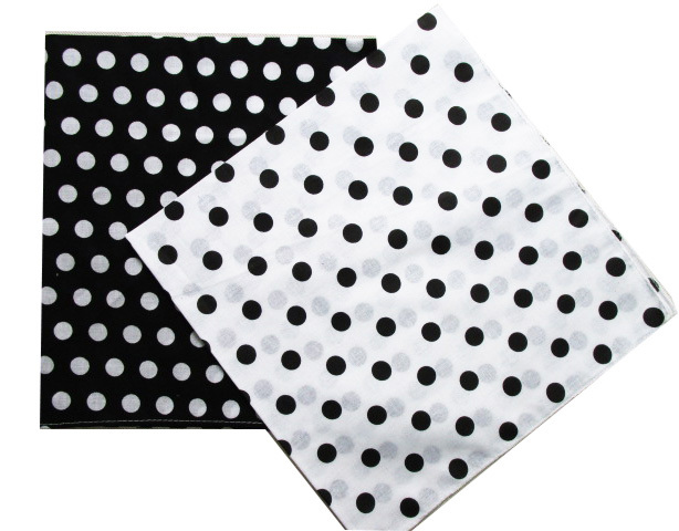 2025 New Fashion Cotton Black  - Bandana Blank White recensie en prijs