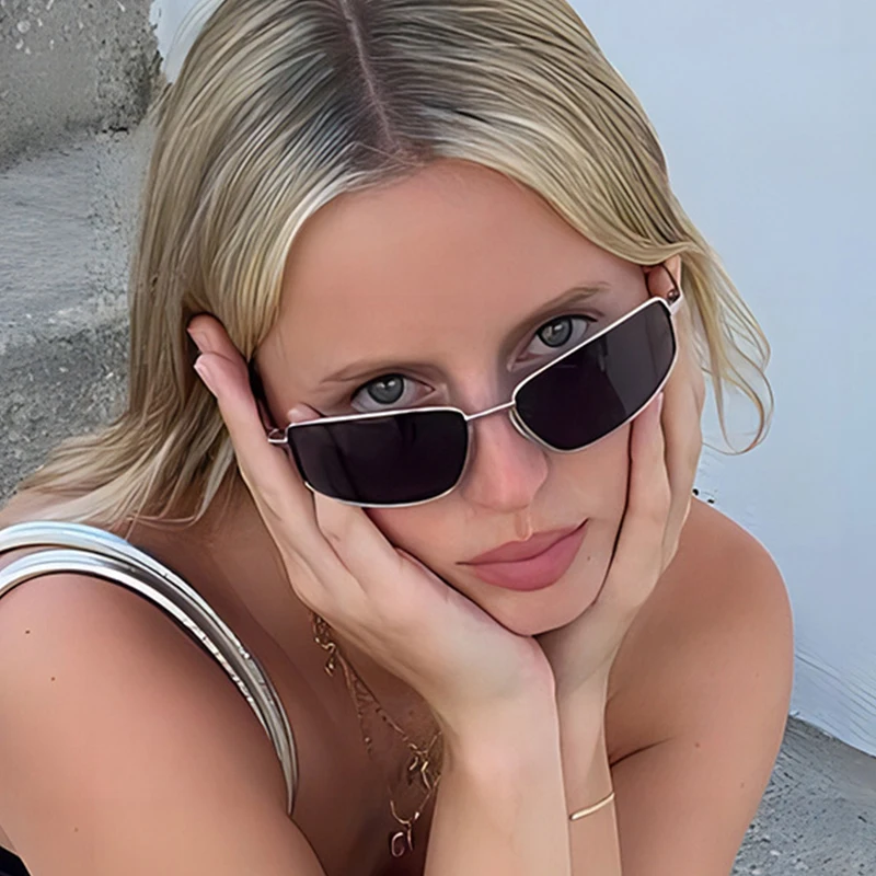 Women's y2k Sunglasses Stylish - Metal Photo Panel recensie en prijs