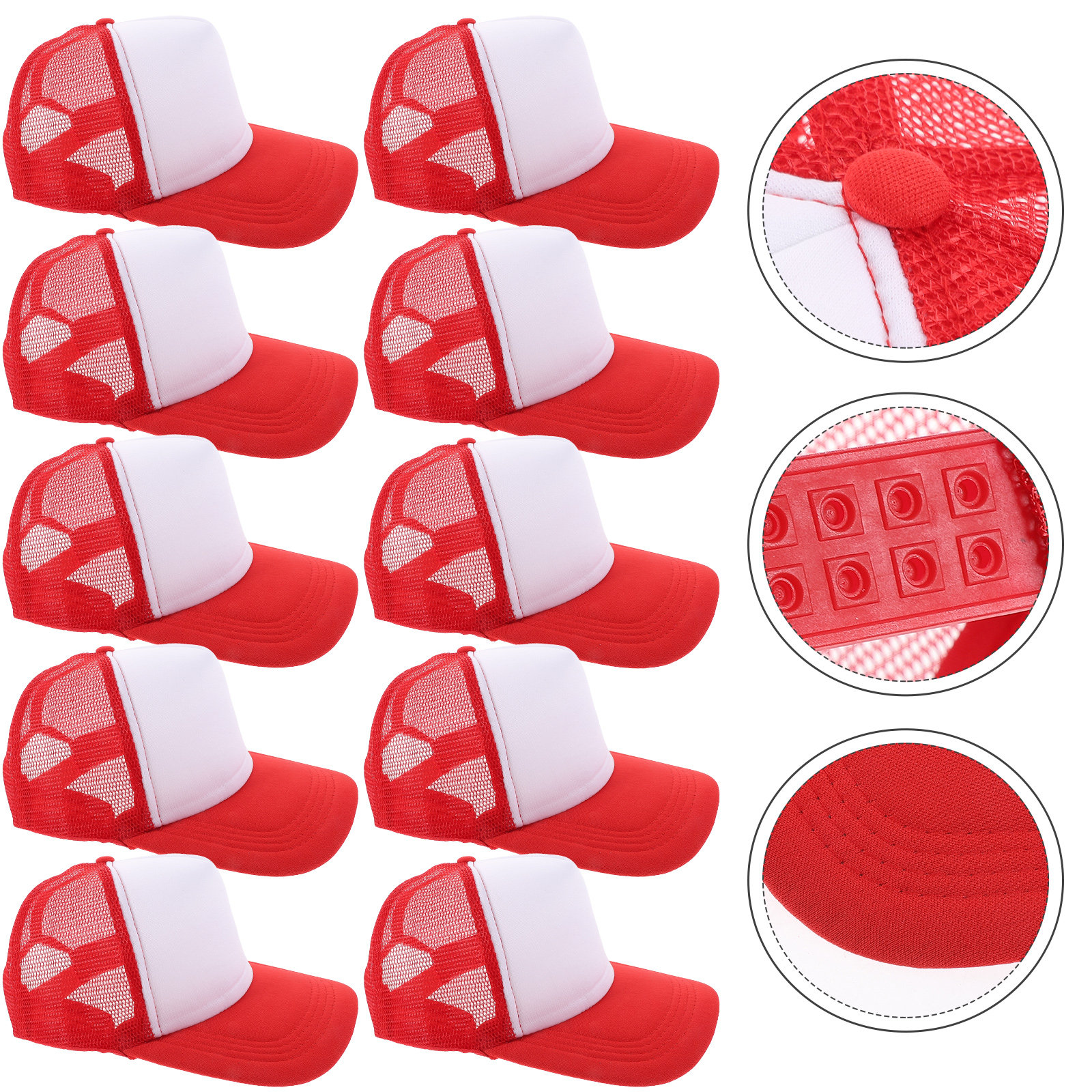10Pcs Blank Mesh Baseball Hat  - Hat Sublimation Blank recensie en prijs