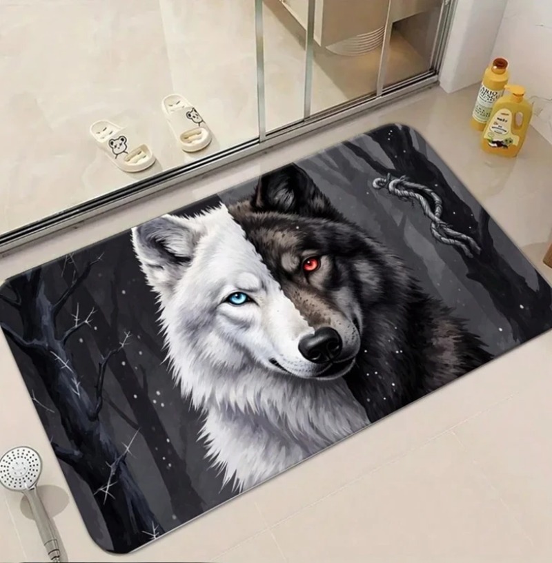Cool White Wolf Doormat Wildli - Puzzle Blank White recensie en prijs