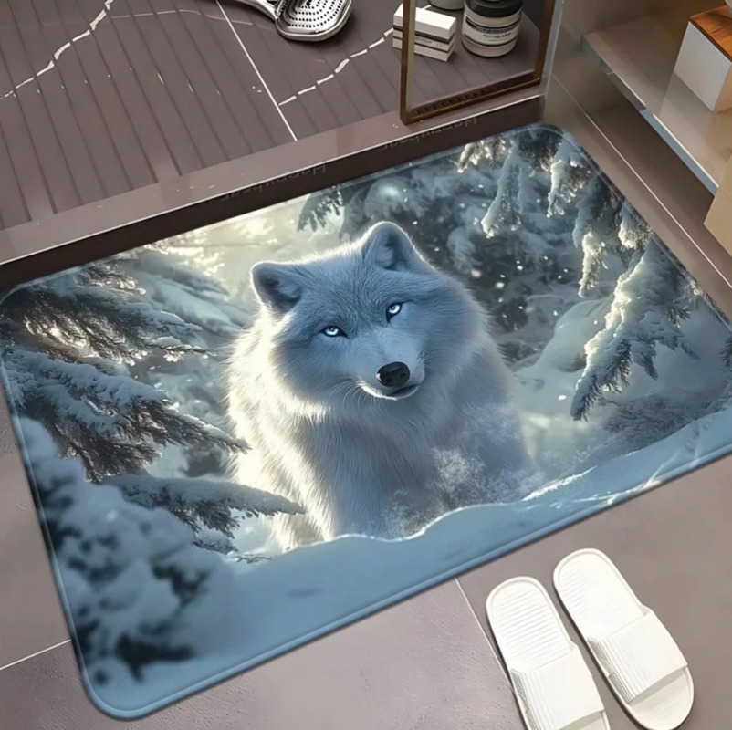 Cool White Wolf Doormat Wildli - Puzzle Blank White recensie en prijs