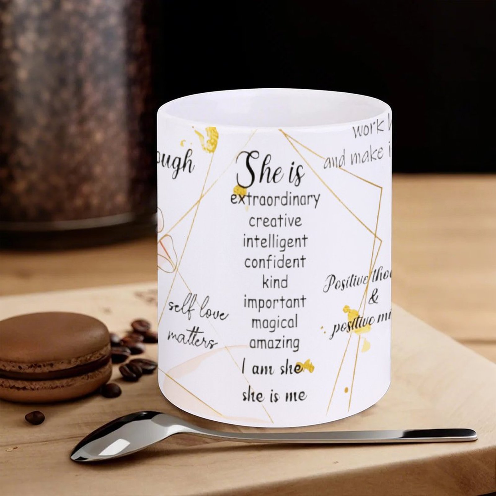 A Poster With A Quote About Sh - Sublimation Mug White recensie en prijs