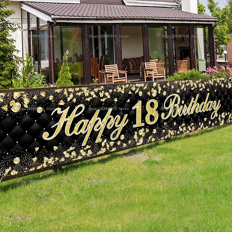 Happy 18th Birthday Banner Dec - Yard Sign Blank recensie en prijs