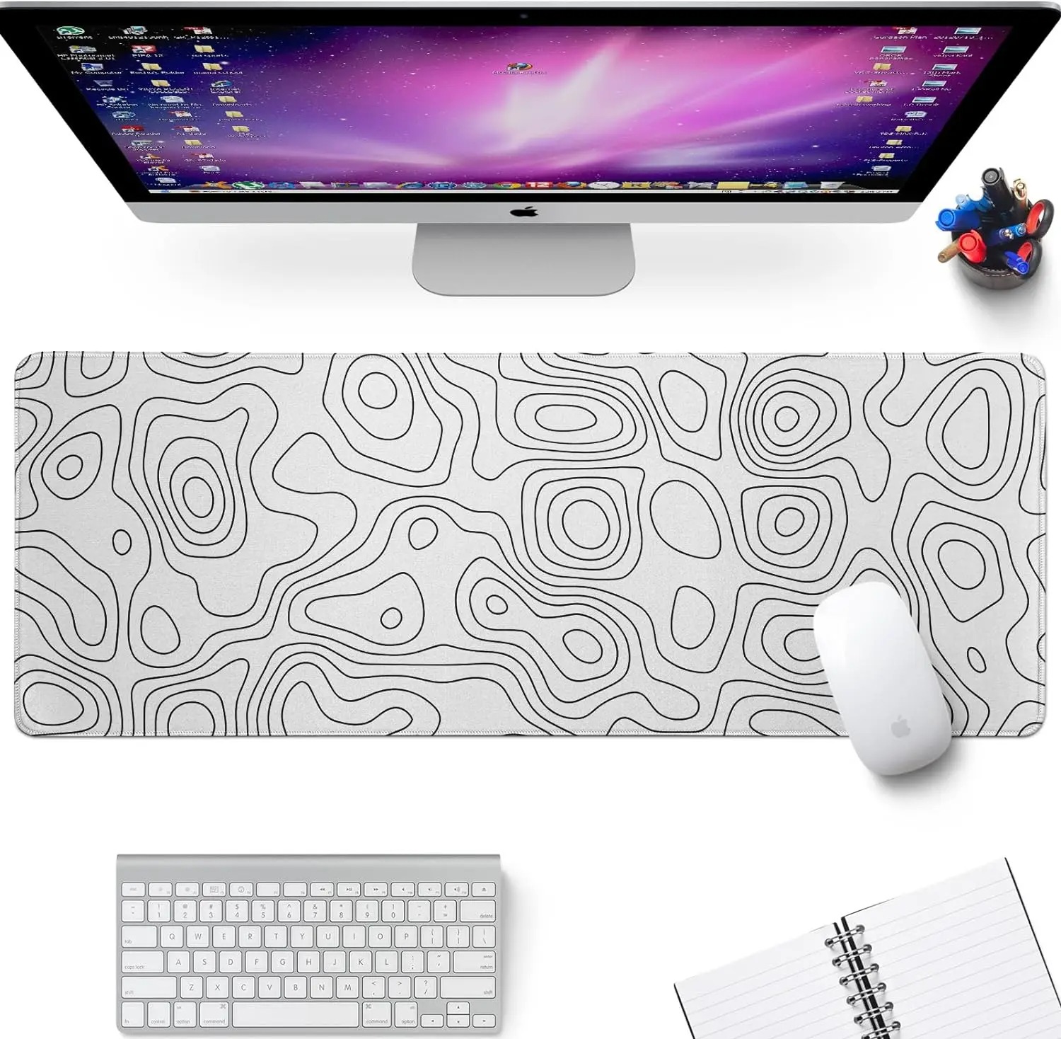 White Rubber Mouse Pad Topogra - Mouse Pad Blank Sublimation recensie en prijs