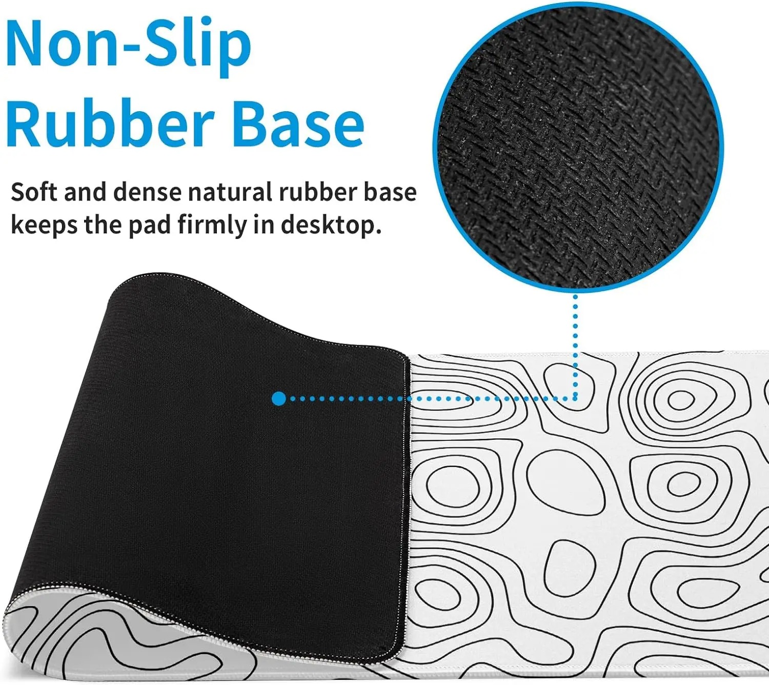 White Rubber Mouse Pad Topogra - Mouse Pad Blank Sublimation recensie en prijs