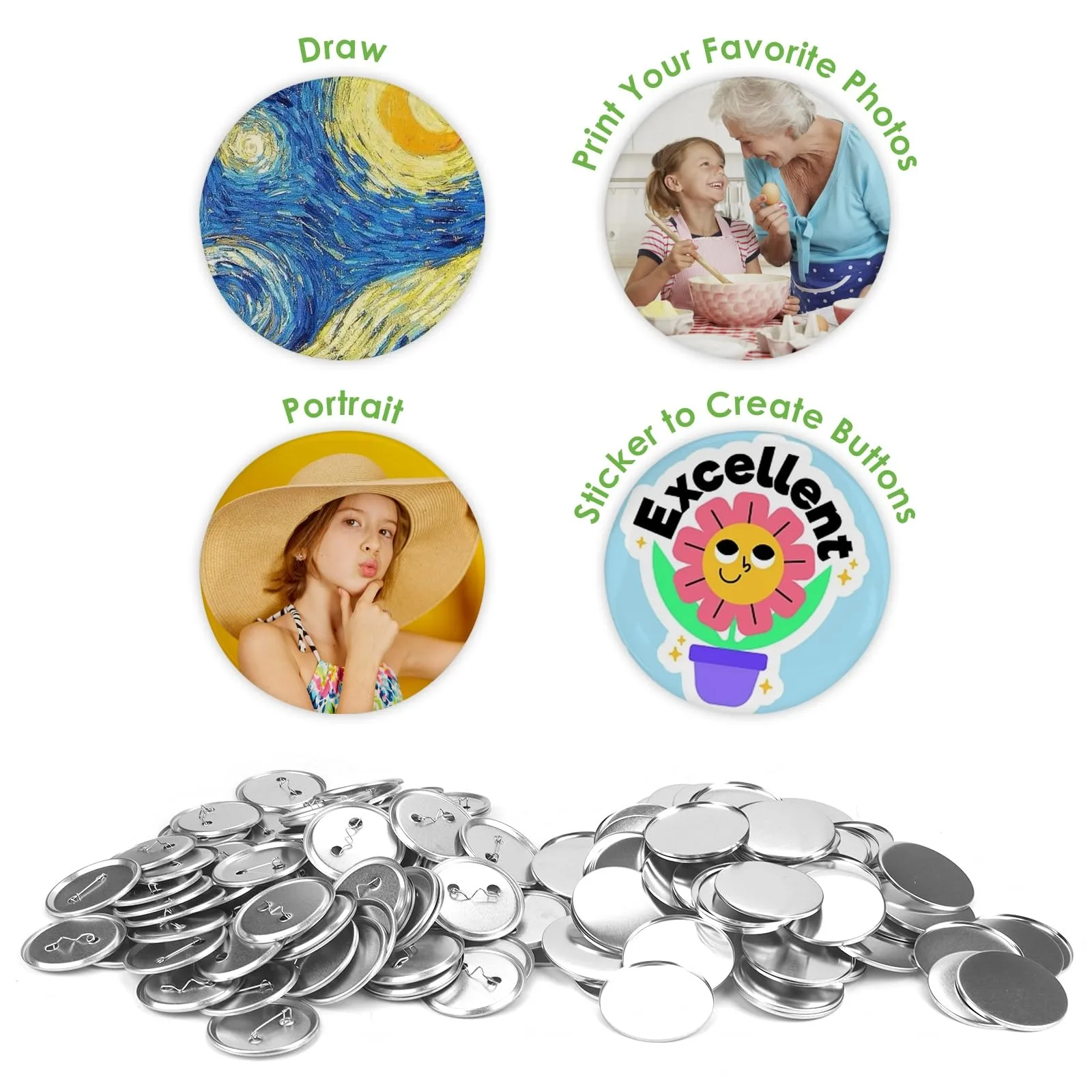100PCS Blank Button Making Sup - Button Badge Blank recensie en prijs