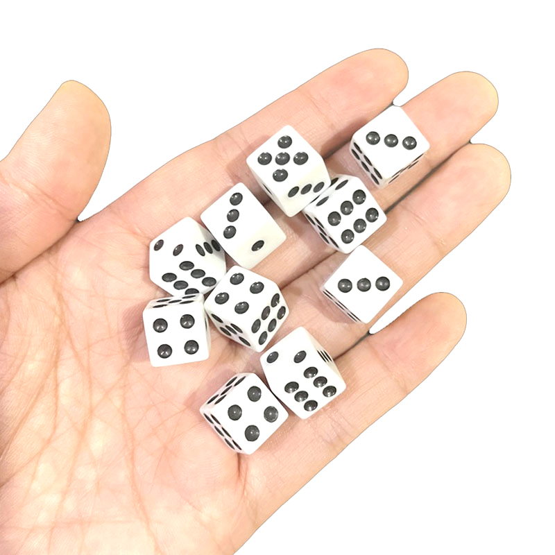 Wholesale 1000pcs Dots Dice 10 - Puzzle Blank White recensie en prijs