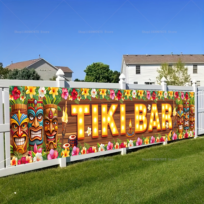 Vibrant Tiki Bar Banner Tropic - Yard Sign Blank recensie en prijs
