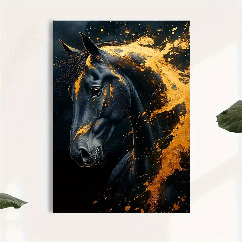1pc Elegant Black Horse Canvas - Canvas Wrap Ready recensie en prijs