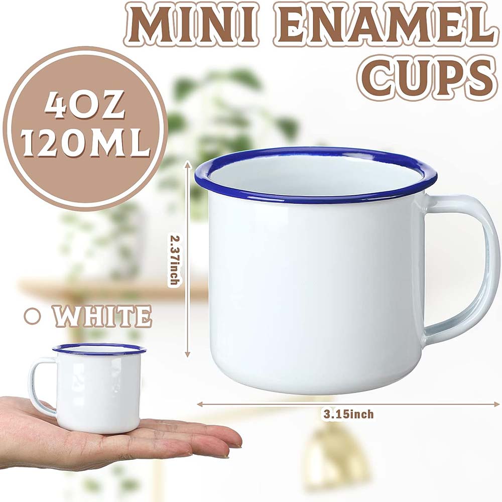 Mini Enamel Camping Coffee Mug - Sublimation Mug White recensie en prijs