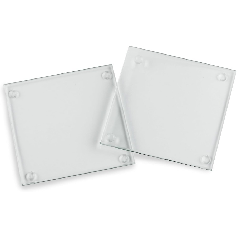 Clear Glass Drink Coasters Set - Coaster Sublimation Blank recensie en prijs