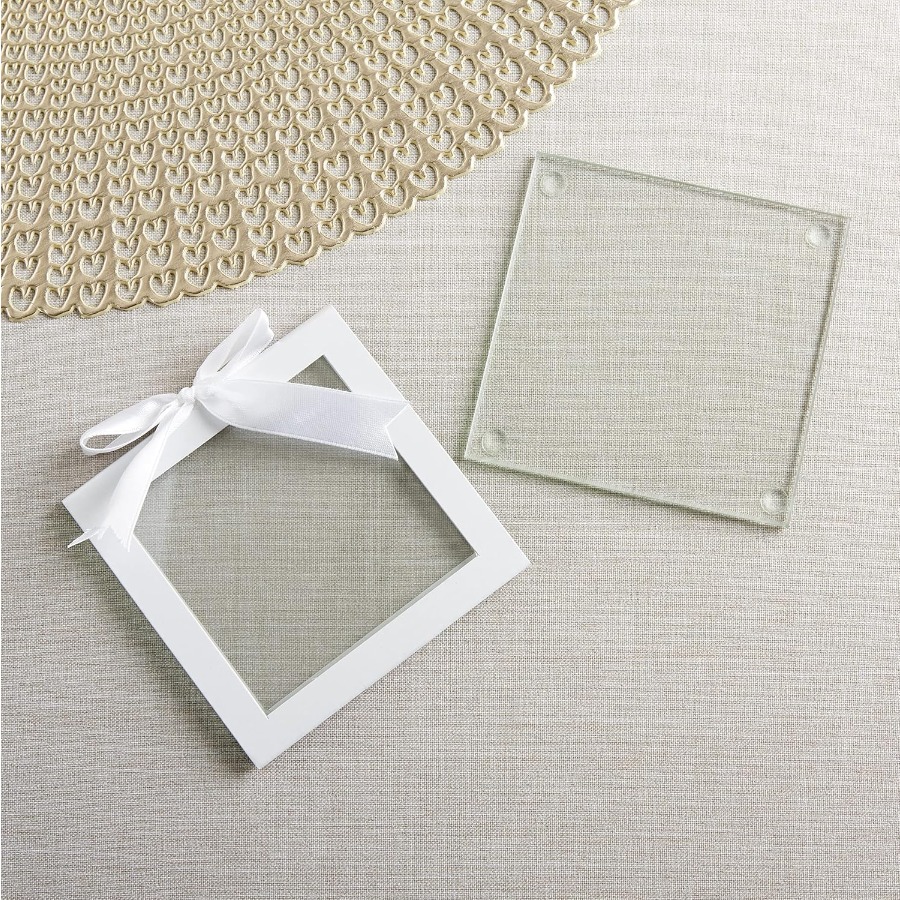 Clear Glass Drink Coasters Set - Coaster Sublimation Blank recensie en prijs